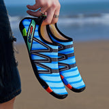 2018 Men Woman Beach Summer Outdoor Wading Shoes Swimming Slipper On Surf Quick-Drying Aqua Shoes Skin Sock Striped Water Shoes