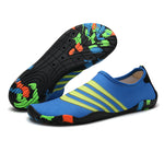 Parent-child Men Beach Summer Aqua Shoes Outdoor Family Wading Shoes Swimming On Surf Quick-Drying Skin Striped Water Shoes