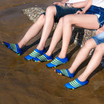 Parent-child Men Beach Summer Aqua Shoes Outdoor Family Wading Shoes Swimming On Surf Quick-Drying Skin Striped Water Shoes